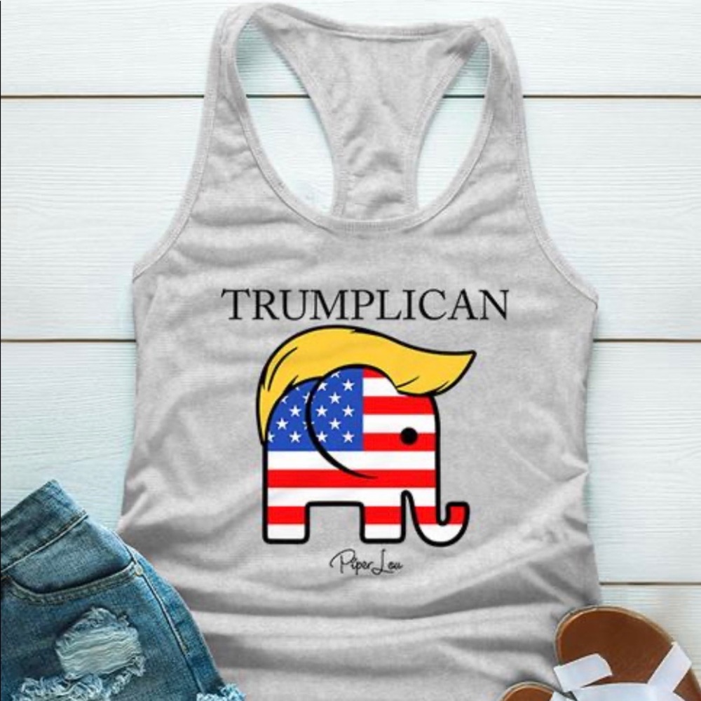 Trumplican racerback tank